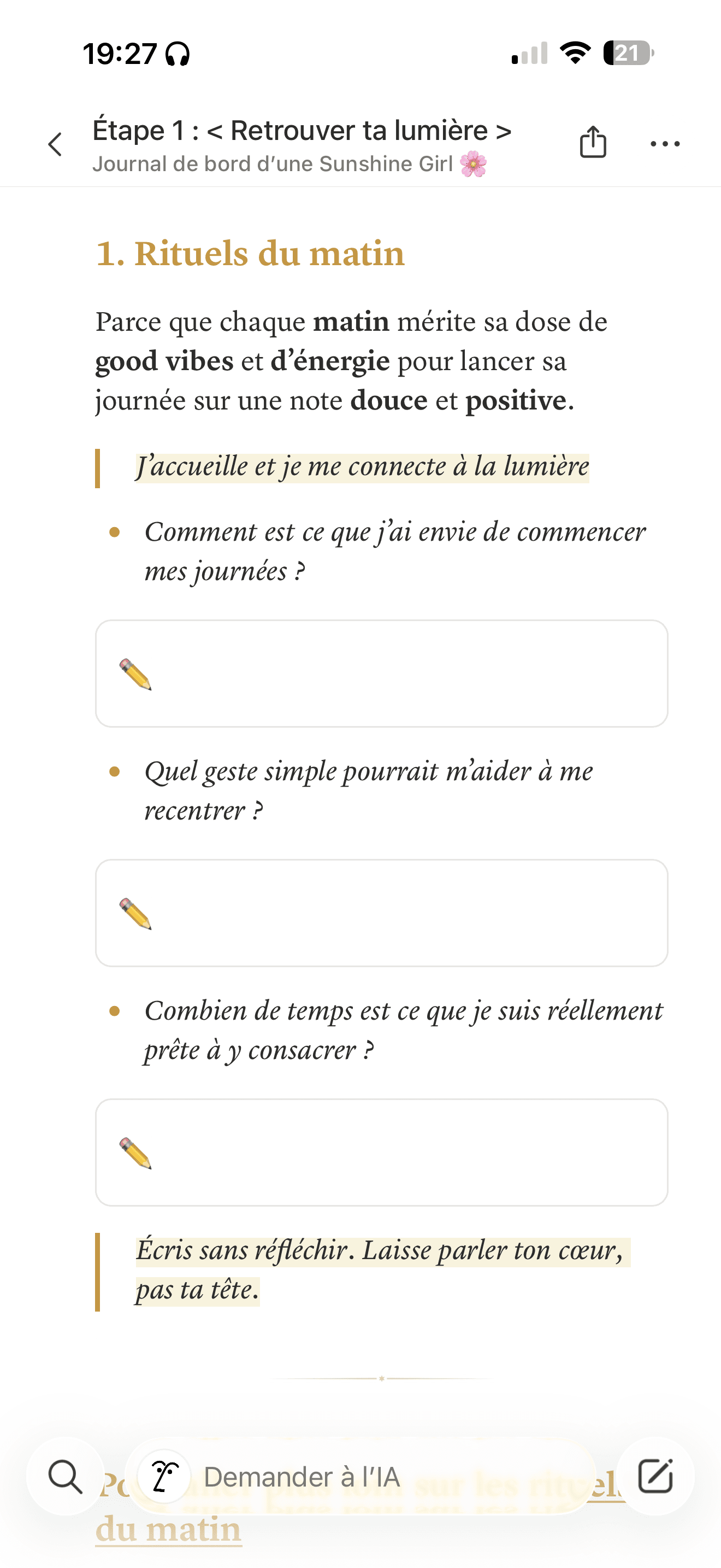 Planificateur - Aperçu