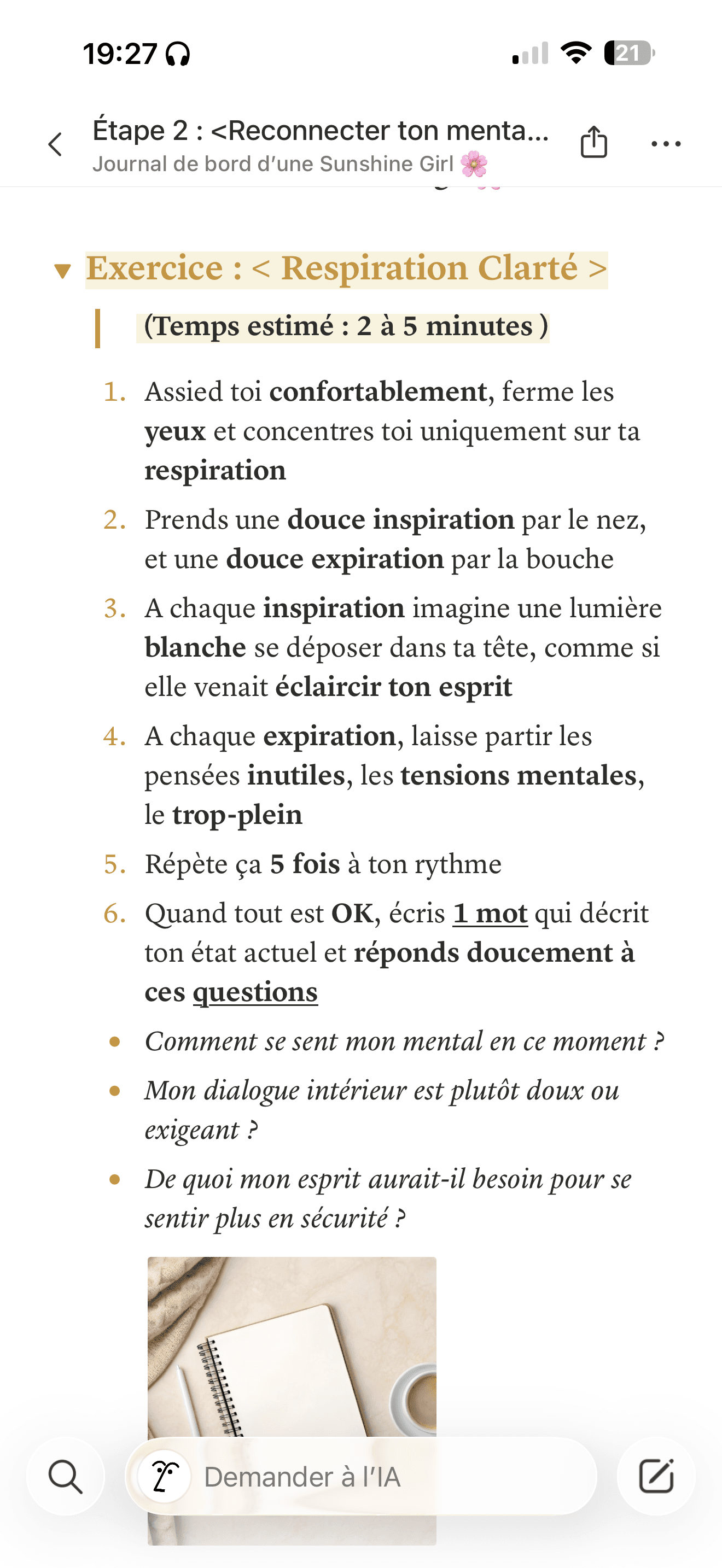Respiration Clarté - Focus mental